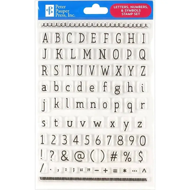 Stamp set Clear stamps Kalender - Letters, numbers & symbols