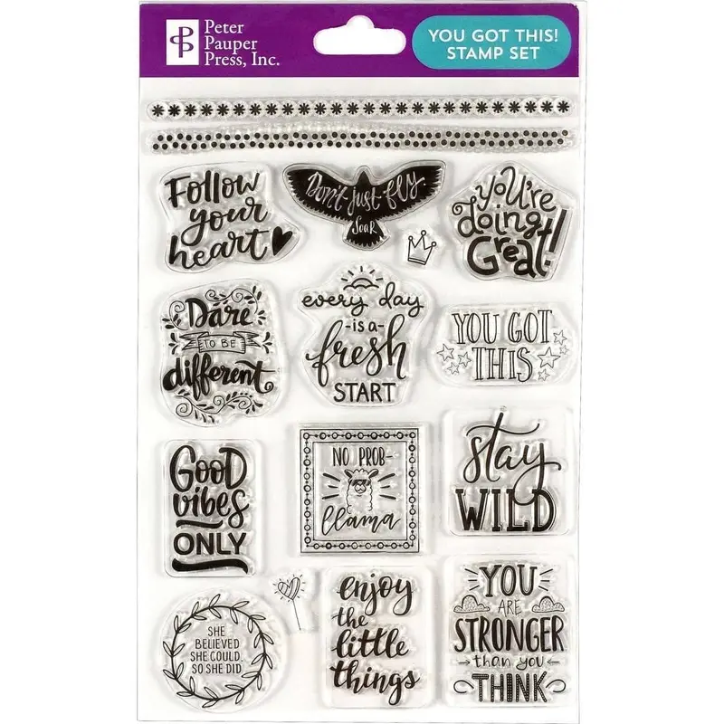 Stamp set Clear stamps Kalender - You got this!