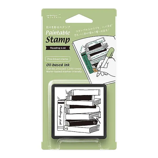Stämpel Paintable Stamp Pre-inked - Reading List