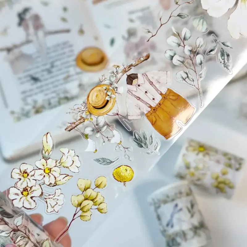 Sticker Pet Tape - Pre-cut - Clover Haze - 60 mm