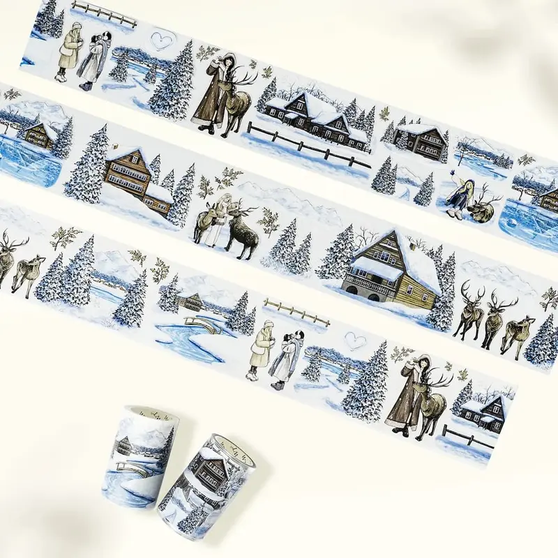 Sticker Pet Tape - Pre-cut - Crystal Garden - 70 mm