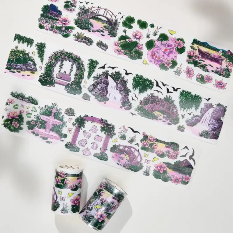 Sticker Pet Tape - Pre-cut - Lotus Saga - 70 mm