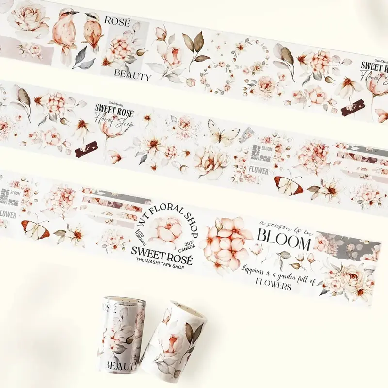 Sticker Pet Tape - Pre-cut - Sweet Rosé - 70 mm