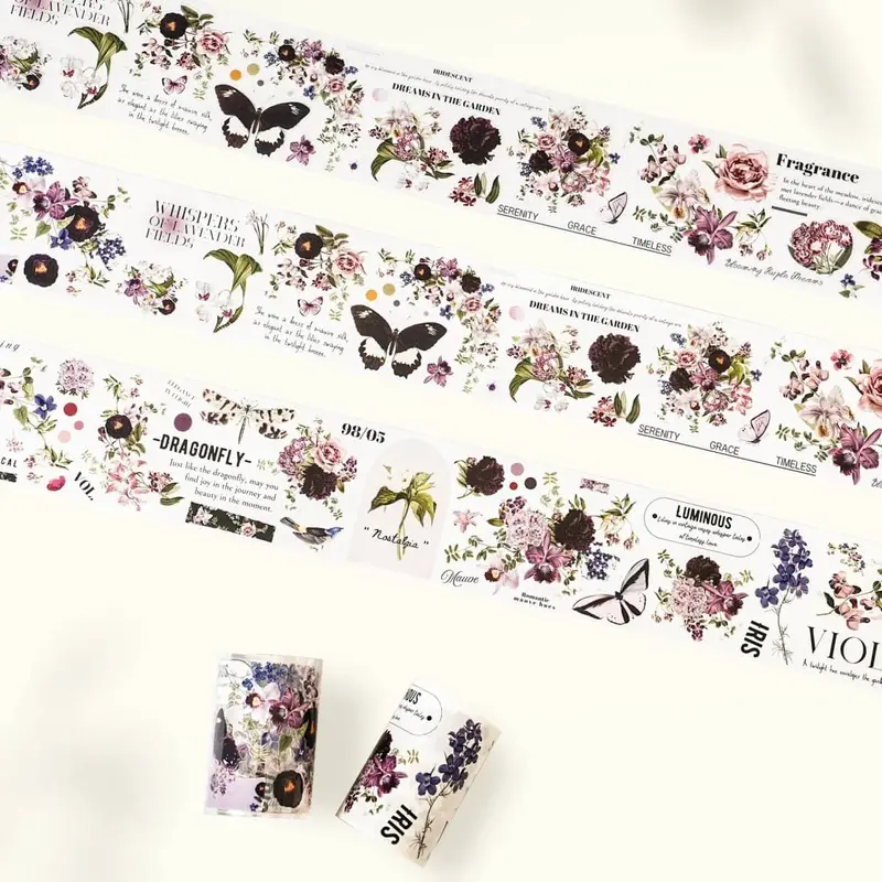 Sticker Pet Tape - Pre-cut - Violet Veil - 65 mm