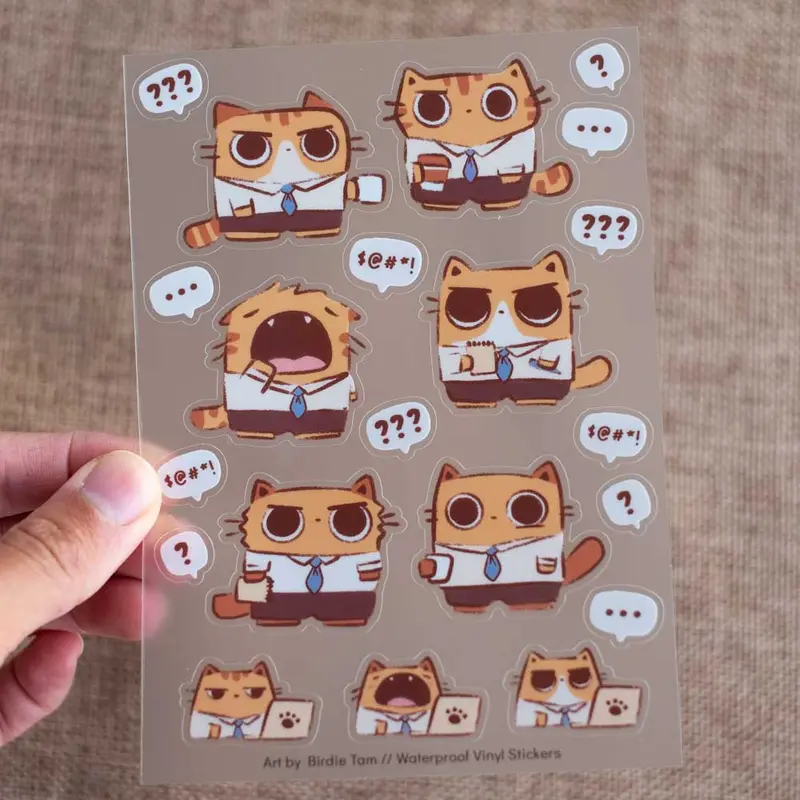 Sticker sheet - Corporate cats