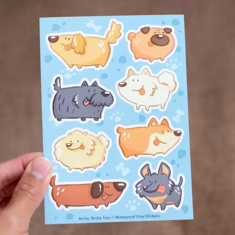 Sticker sheet - Derpy doggos