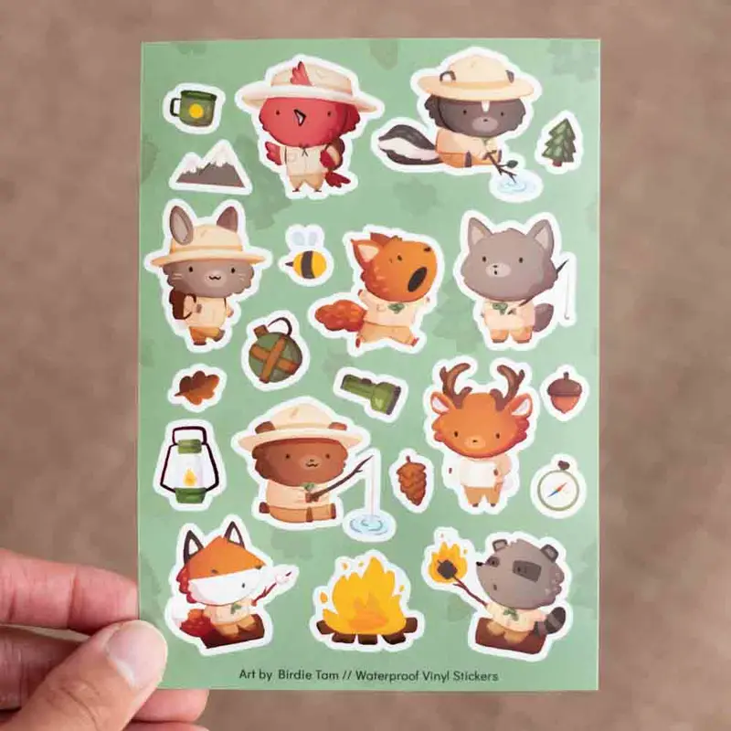 Sticker sheet - Forest scouts