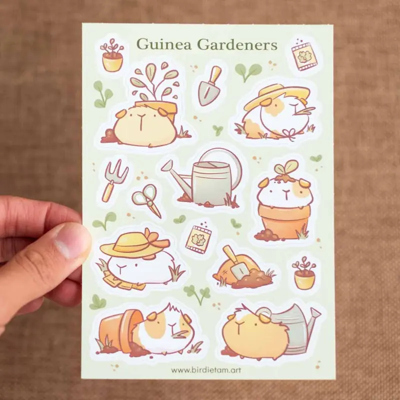 Sticker sheet - Guinea gardeners