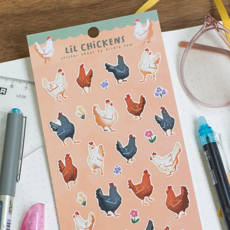 Sticker sheet - Lil chickens