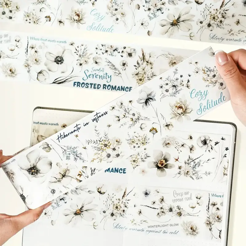 Sticker Washi Tape - Pre-cut - Frosted Meadow - 70 mm