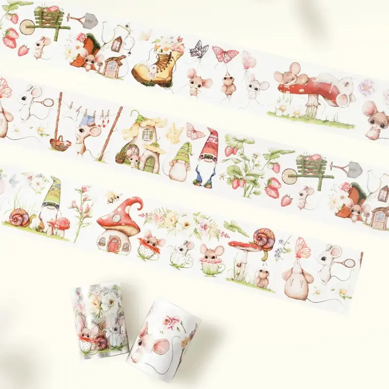 Sticker Washi Tape - Pre-cut - Squeaky Mischief - 60 mm
