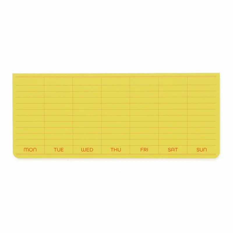 Sticky Memo Pad - Weekly - Yellow