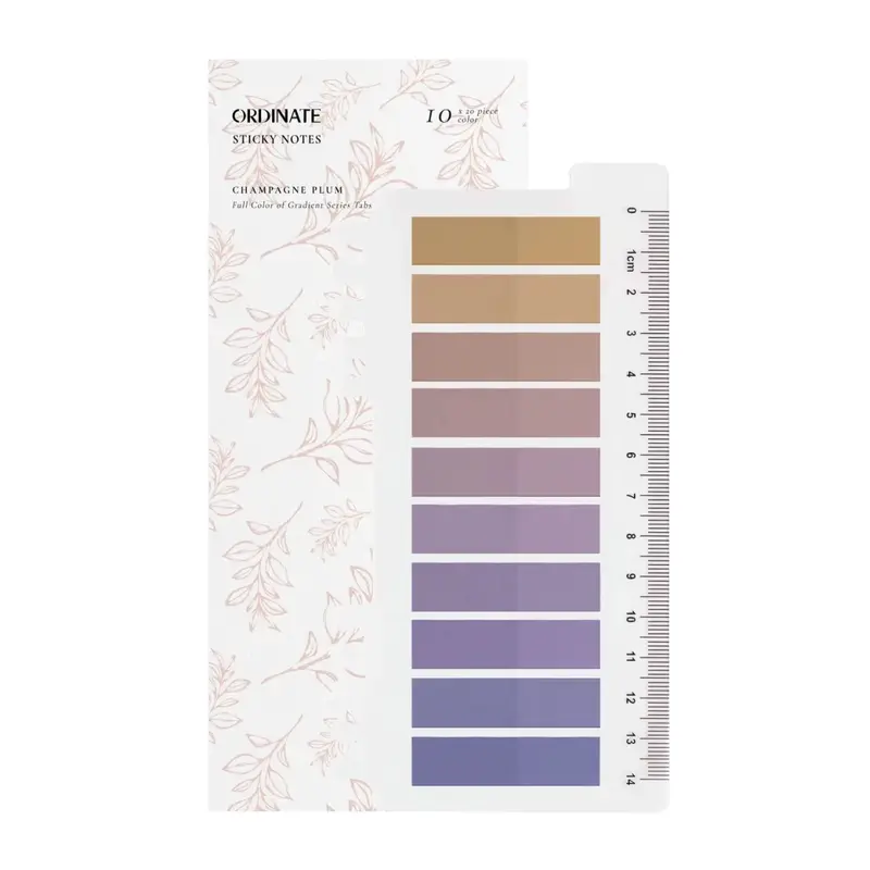 Sticky Notes 10 färger - Champagne Plum