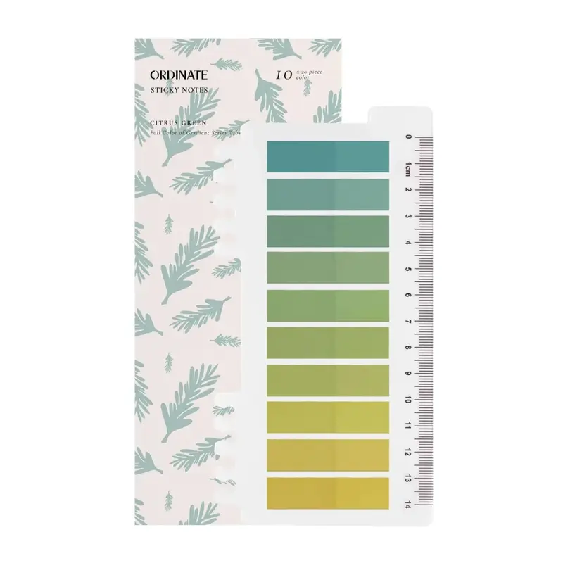 Sticky Notes 10 färger - Citrus Green