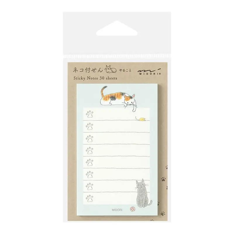Sticky Notes To Do Cat Green