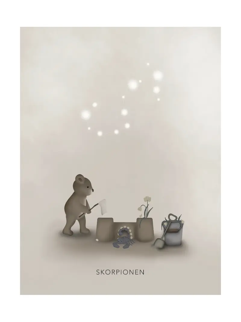 Stjärntecken Björnen Och Skorpionen Poster
