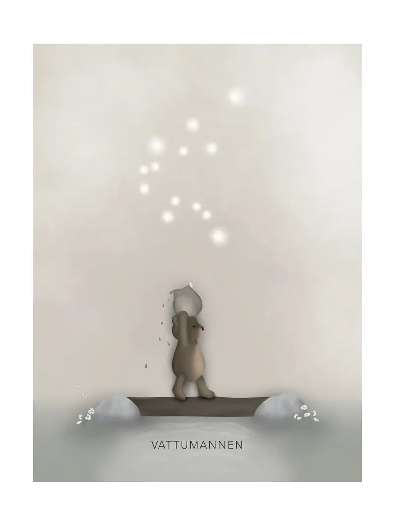 Stjärntecken Björnen Och Vattumannen