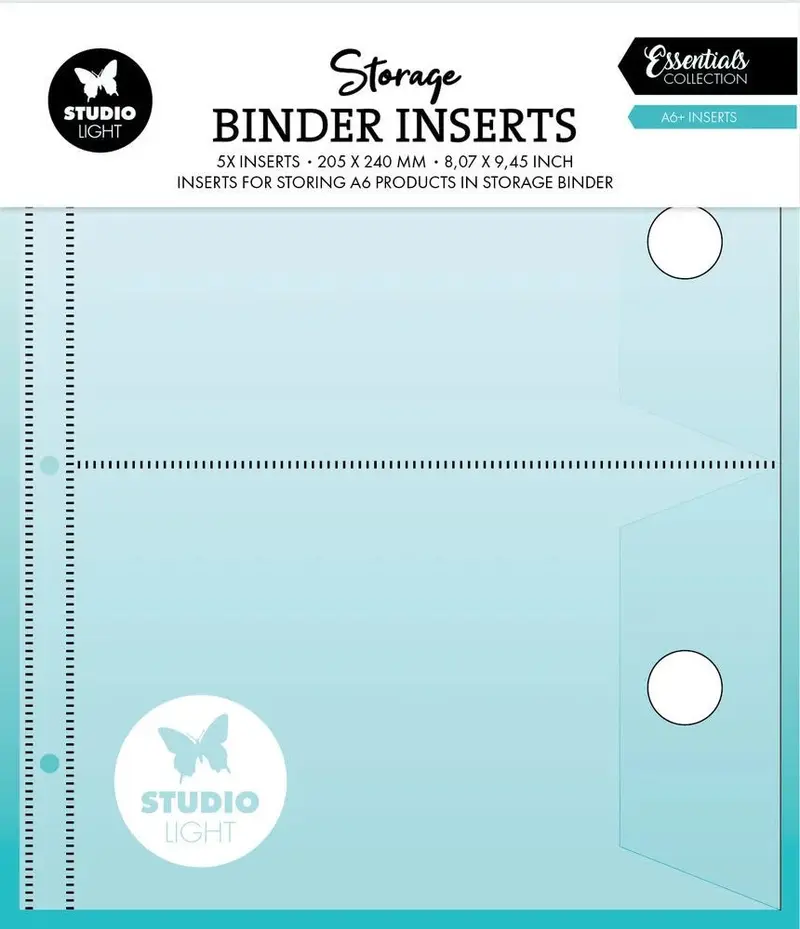 Storage Binder Inserts A6+ 5-pack
