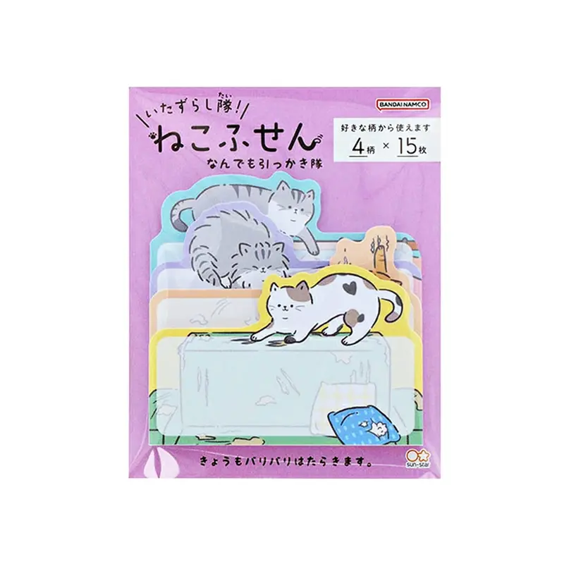 Sun-Star Mischief Squad! Cat Sticky Notes - Scratch-Everything Squad