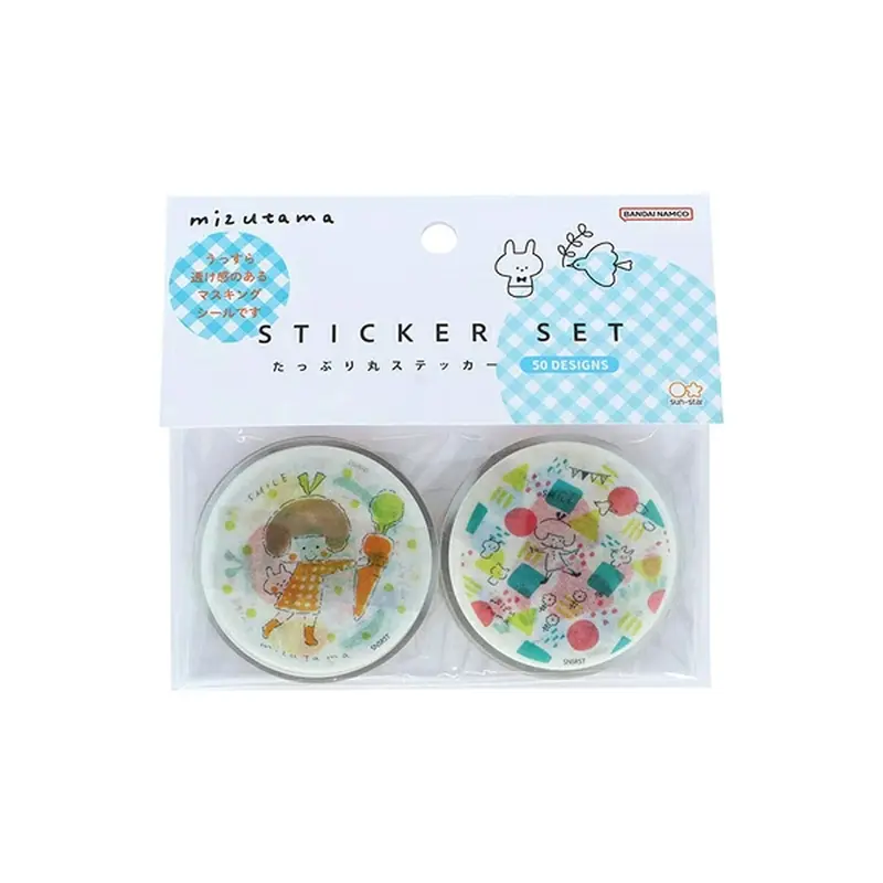 Sun-Star × Mizutama Sticker Set - Light Blue