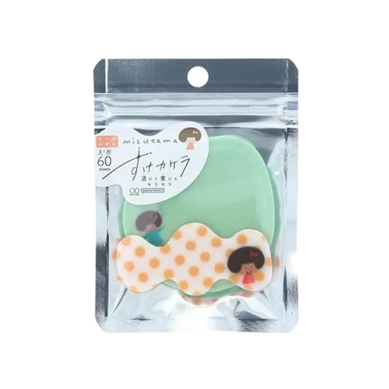 Sun-Star × Mizutama Suke Kakera Clear Sticky Notes - Dot