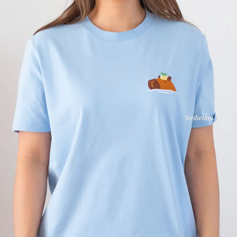 T-shirt - Happy capy (embroidery)