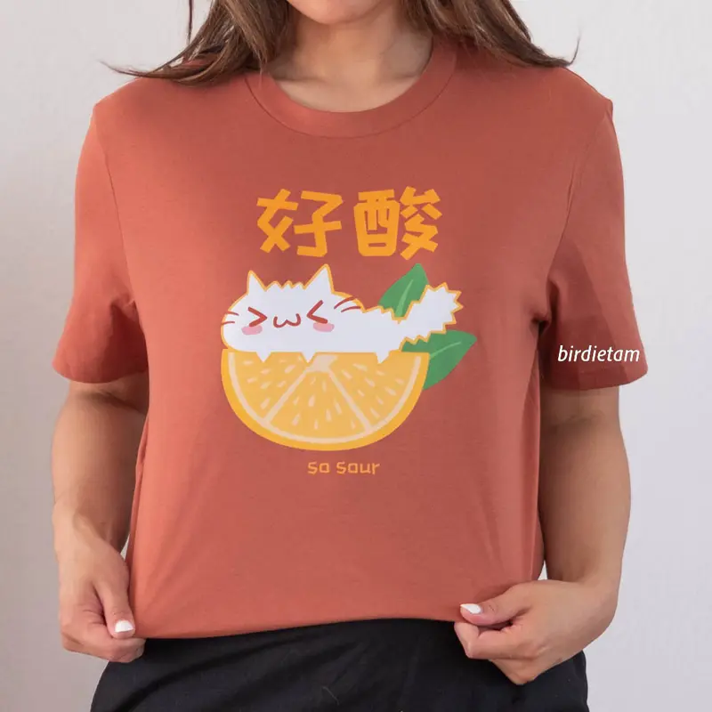 T-shirt - So sour! (brown)