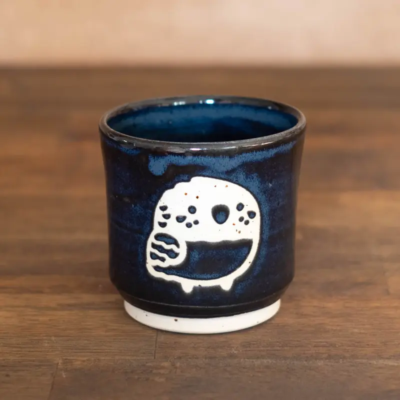 Tea cup 150 ml - Black budgie, no. 05