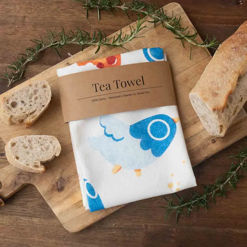 Tea towel - Pigeons & Pastries