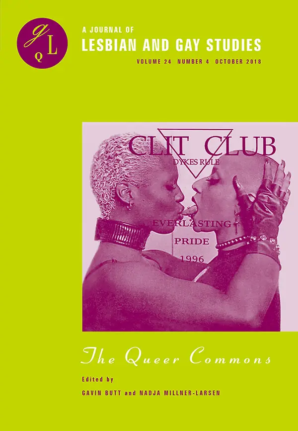 The Queer Commons A journal of lesbian and gay studies - Butt, Gavin & Millner-Larsen, Nadja