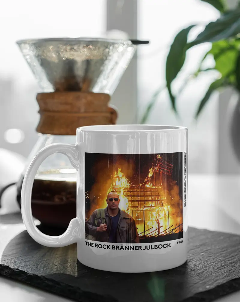 The Rock bränner julbock (#178) - Mugg