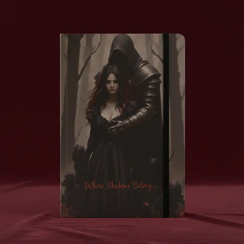 The Shadowkeeper Notebook - Original Gothic Art by Vexa Nightbloom