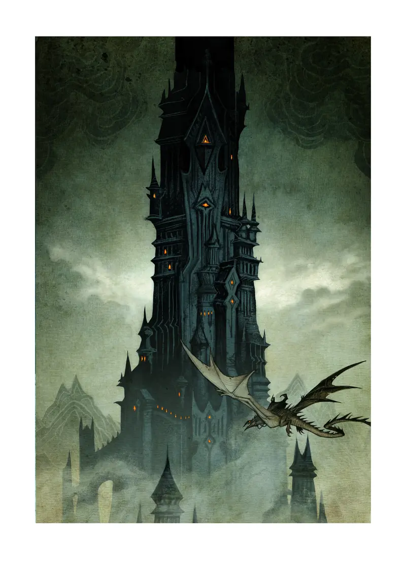 THE TWO TOWERS COVER - LIMITED EDITION GICLÉE PRINT