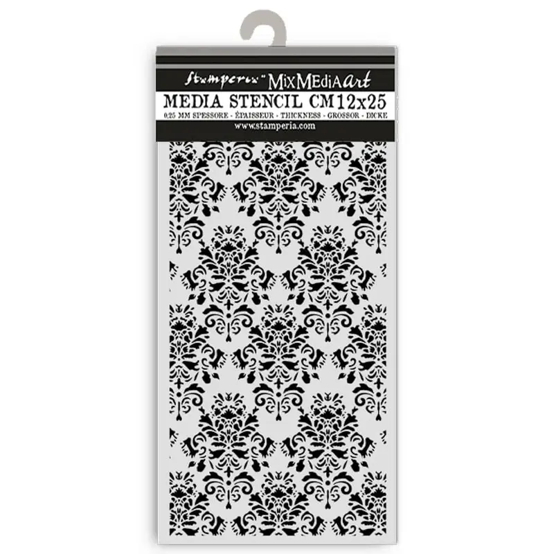 Thick Stencil 12 x 25 cm - Golden Harmony - Wallpaper