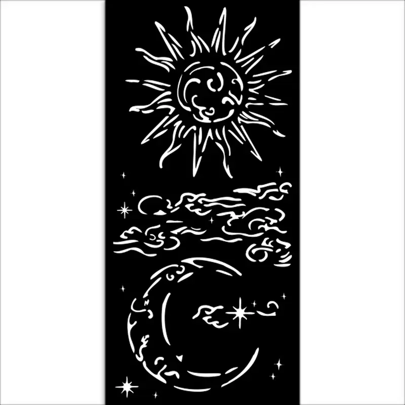 Thick Stencil 12 x 25 cm - Masquerade - Sun And Moon