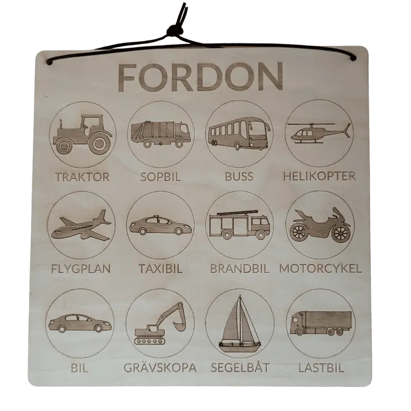 Transportposter i högkvalitativ skandinavisk björk