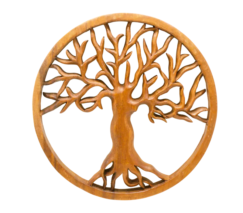 Träplatta - Livets Träd - Yggdrasil - Stor
