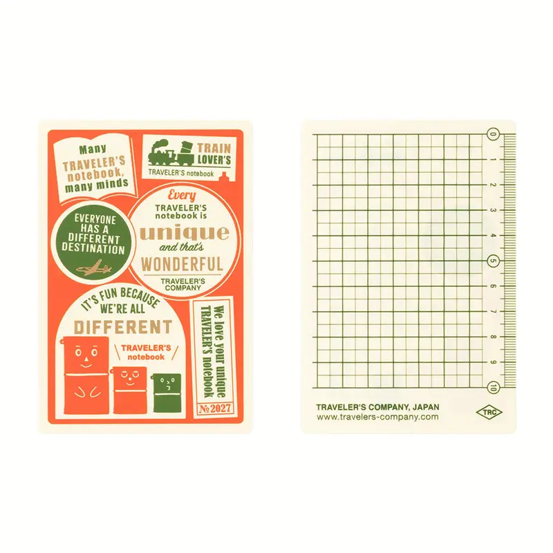 TRAVELER'S notebook 2027 - Plastic Sheet - Passport Size