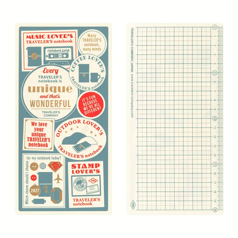TRAVELER'S notebook 2027 - Plastic Sheet - Regular Size