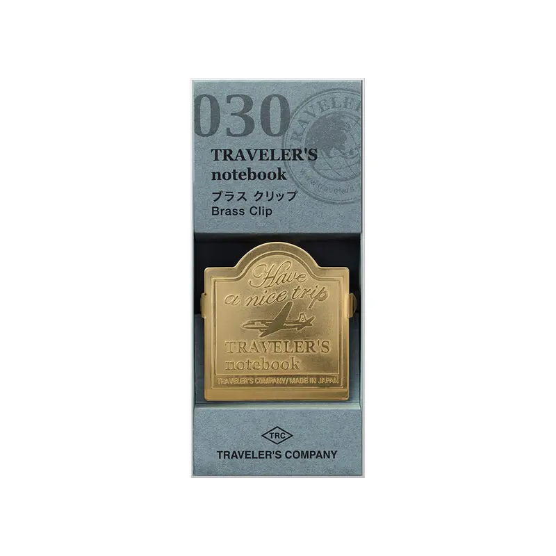 TRAVELER'S notebook - Brass Clip 030 - Airplane