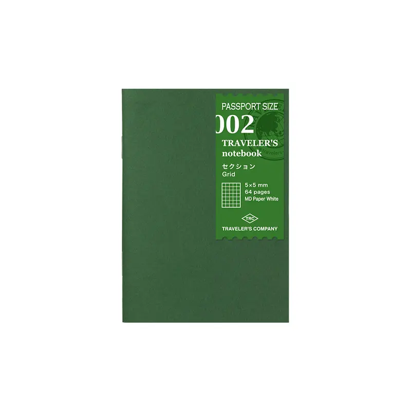 TRAVELER'S notebook - Grid Notebook Refill 002 - Passport Size