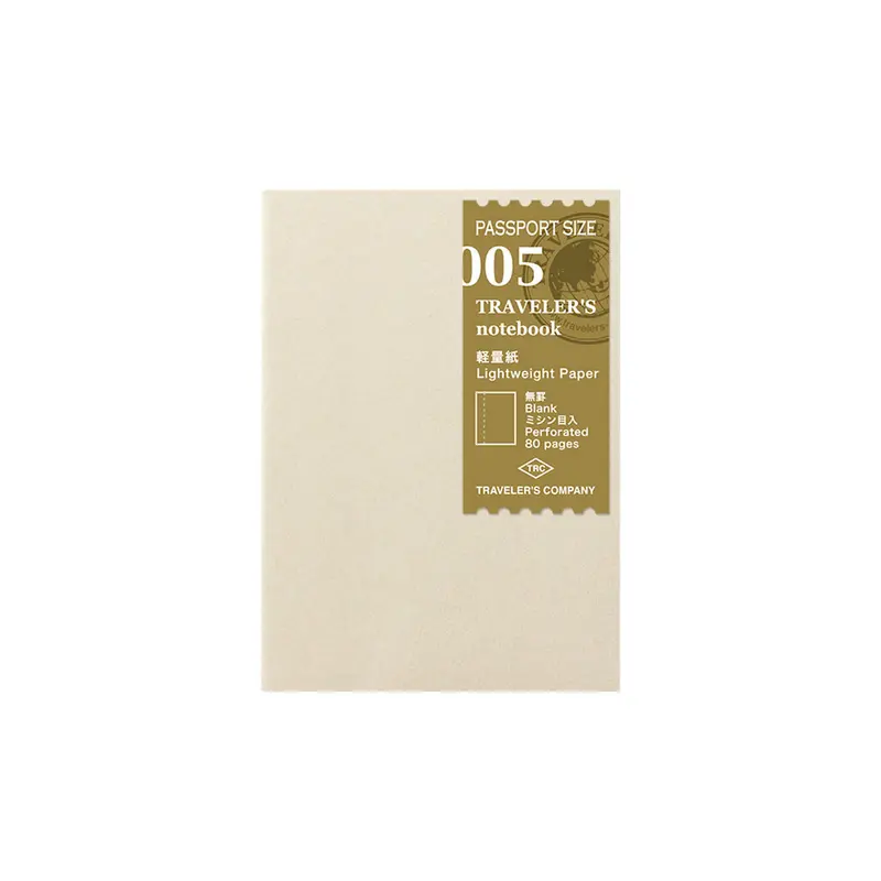 TRAVELER'S notebook - Light Paper Notebook Refill 005 - Passport Size