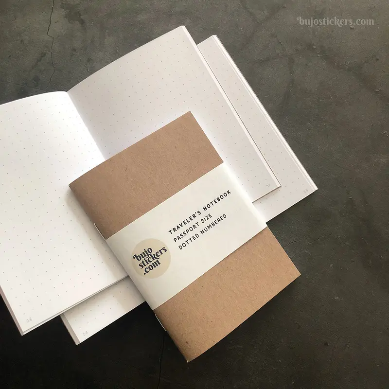 Traveler's Notebook Passport dotted numbered