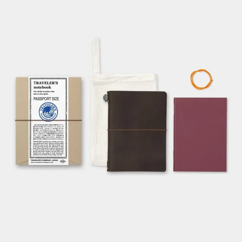 TRAVELER'S notebook Passport Leather Cover Brown
