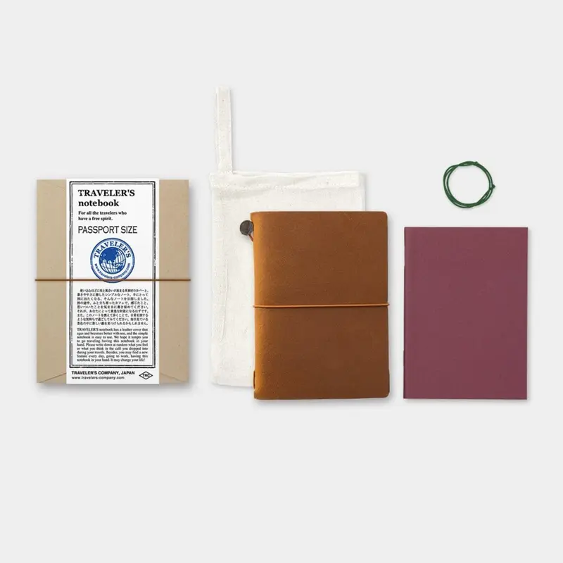 TRAVELER'S notebook Passport Leather Cover Camel