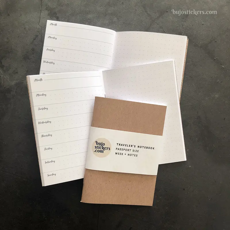 Traveler's Notebook Passport Week + Notes