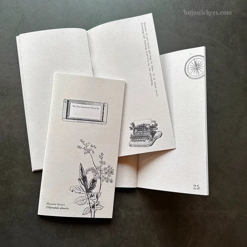 Traveler's Notebook – Regular size – Vintage ads & ephemera – All pages unique!