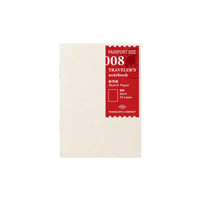 TRAVELER'S notebook - Sketch Paper Notebook Refill 008 - Passport Size