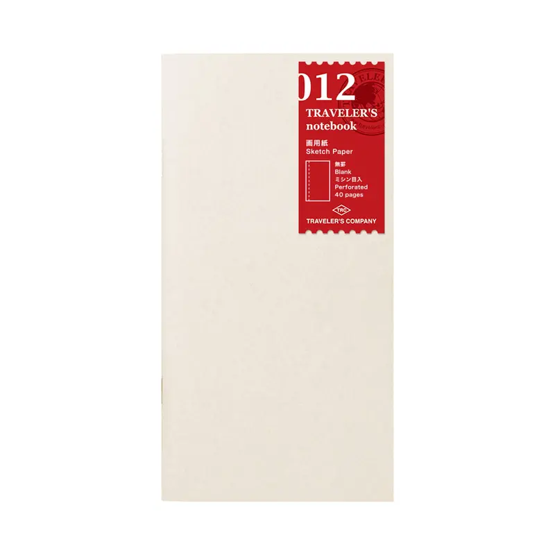 TRAVELER'S notebook - Sketch Paper Notebook Refill 012 - Regular Size