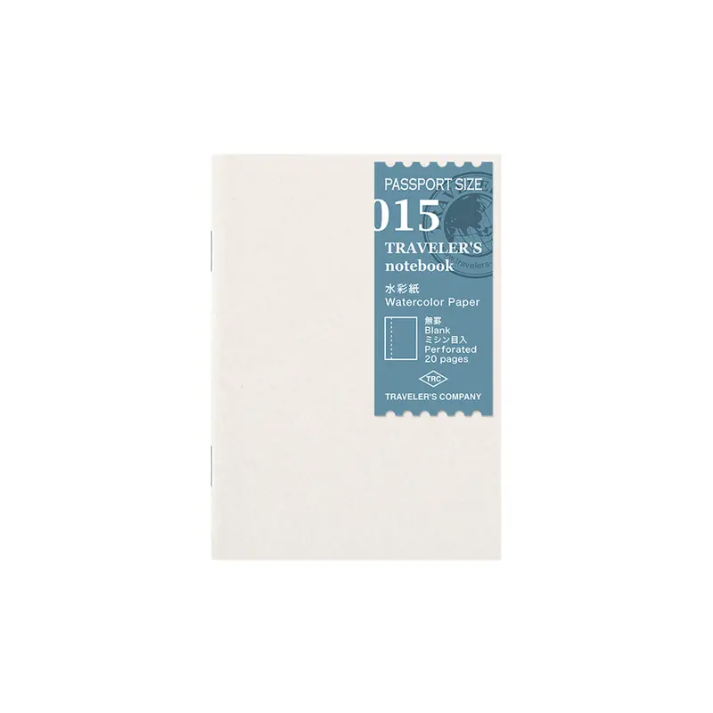 TRAVELER'S notebook - Watercolor Paper Notebook Refill 015 - Passport Size